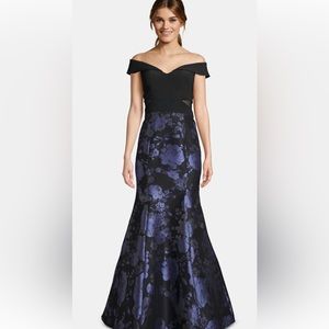 Evening gown, Size 12 petite, but fits like a 10. Very fitted.  Made by XSCAPE.